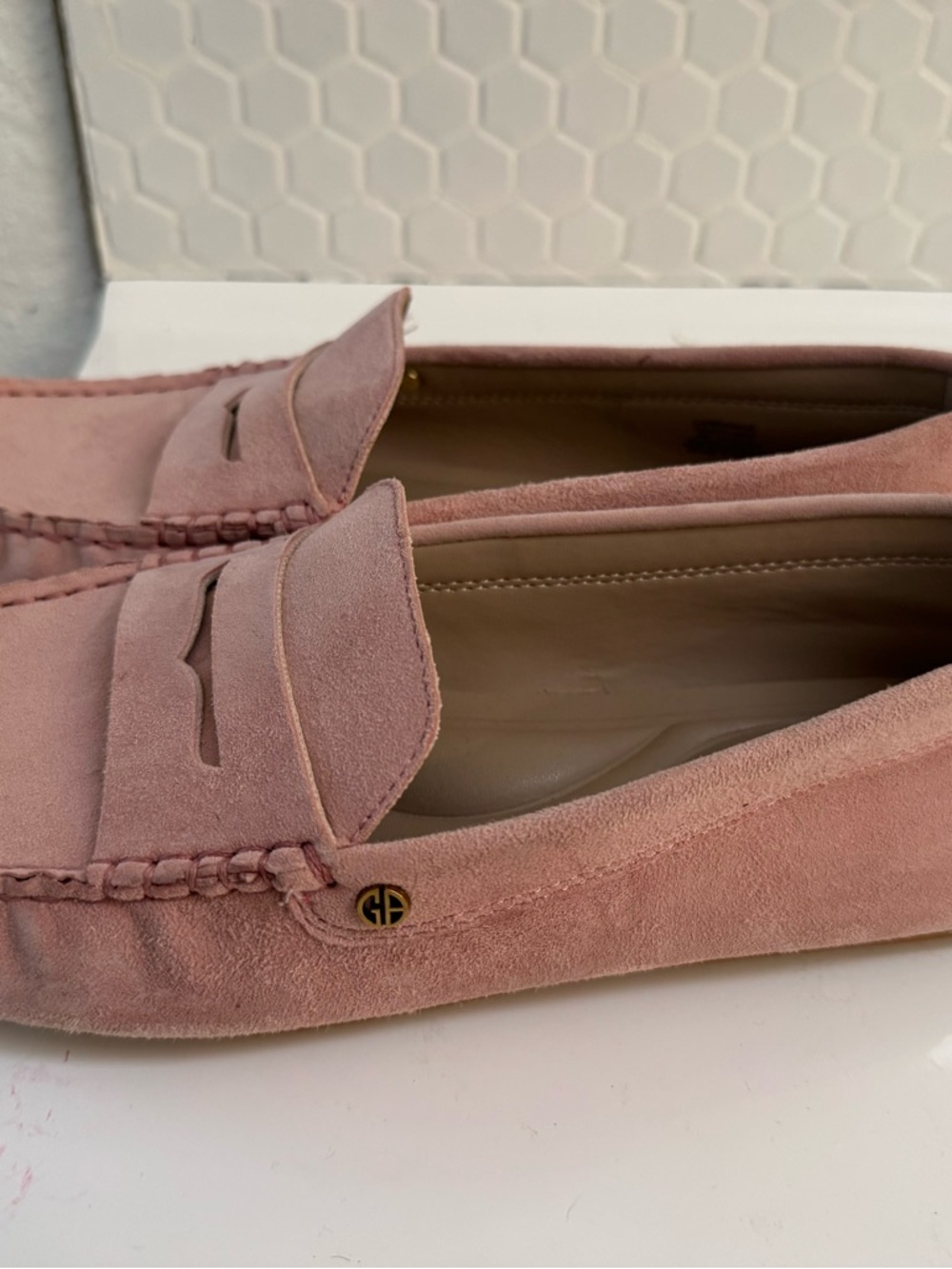 Giani Bernini Pink Suede Comfy Penny Loafers - Picture 14 of 14